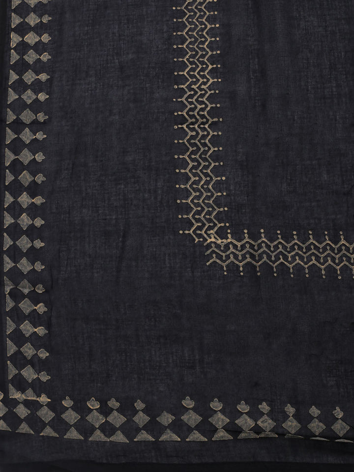 Embroidered Cotton Blend Unstitched Suit With Dupatta