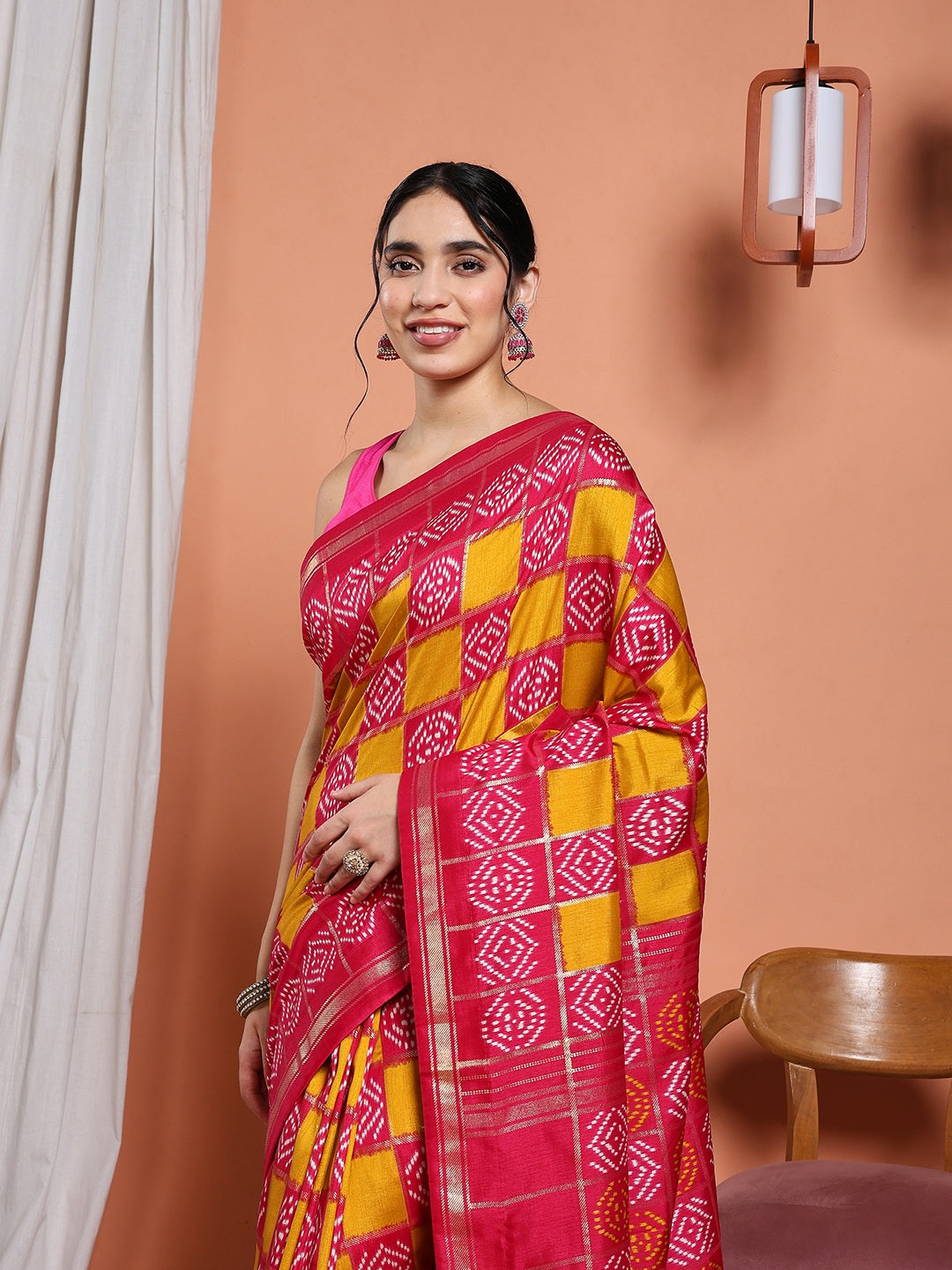 Digital Printed Art Silk Saree