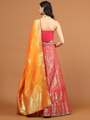 Banarasi Unstitched Choli With Lehenga & Dupatta