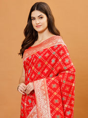 Zari Border Banarasi Woven Saree