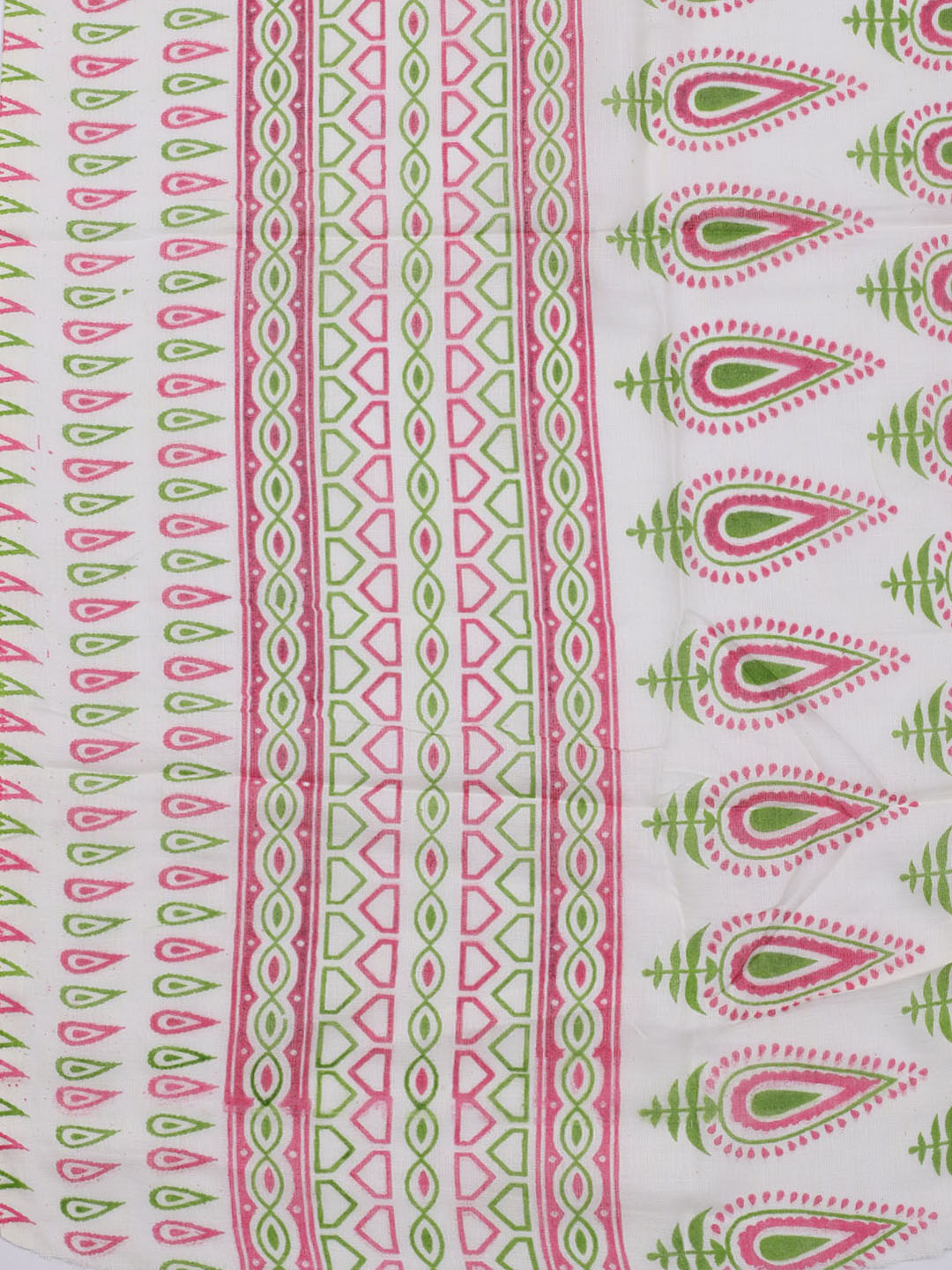 Printed Cotton Blend Unstitched Suit With Dupatta