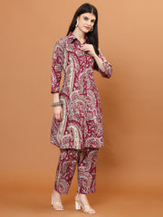 Paisley Printed Cotton Kurta Set