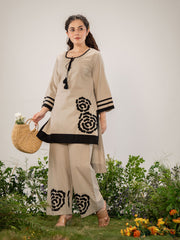 Printed Cotton Blend Kurta With Pant