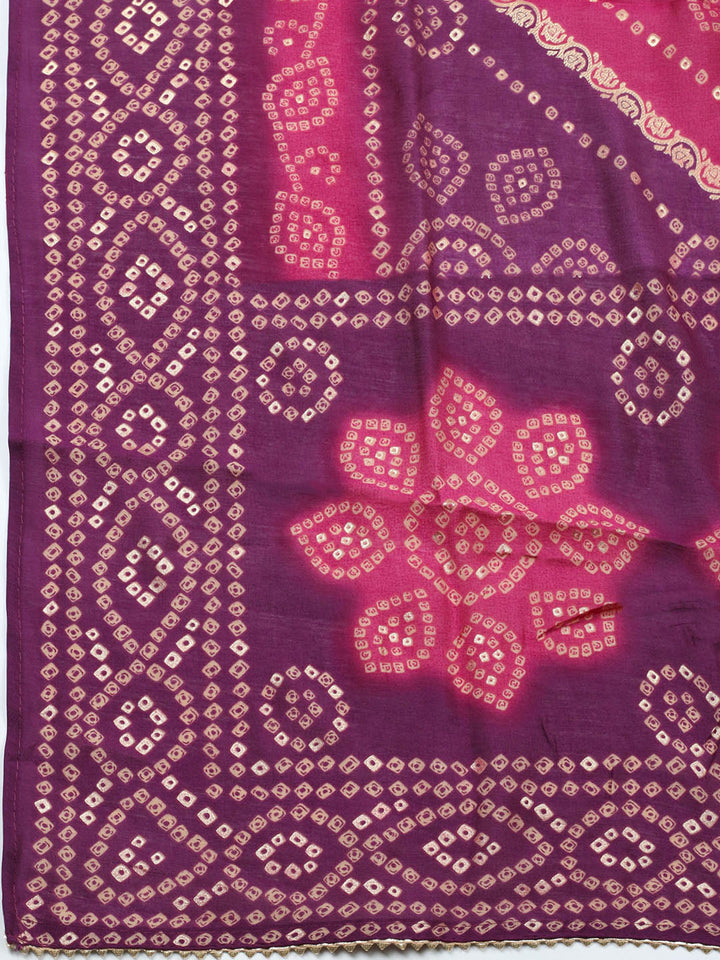 Embroidered Cotton Unstitched Suit With Pant &amp; Dupatta