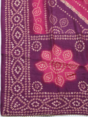 Embroidered Cotton Unstitched Suit With Pant & Dupatta