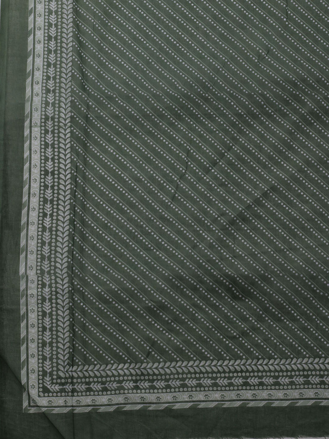 Printed Cotton Blend Unstitched Suit With Dupatta