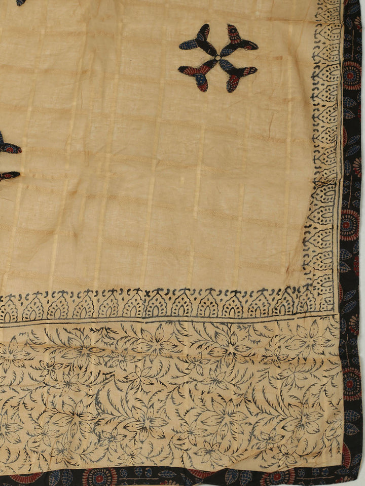 Printed Cotton Unstitched Suits Printed Suit With Pant &amp; Dupatta