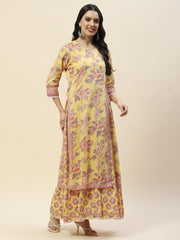 Printed Cotton Double Layer Kurta