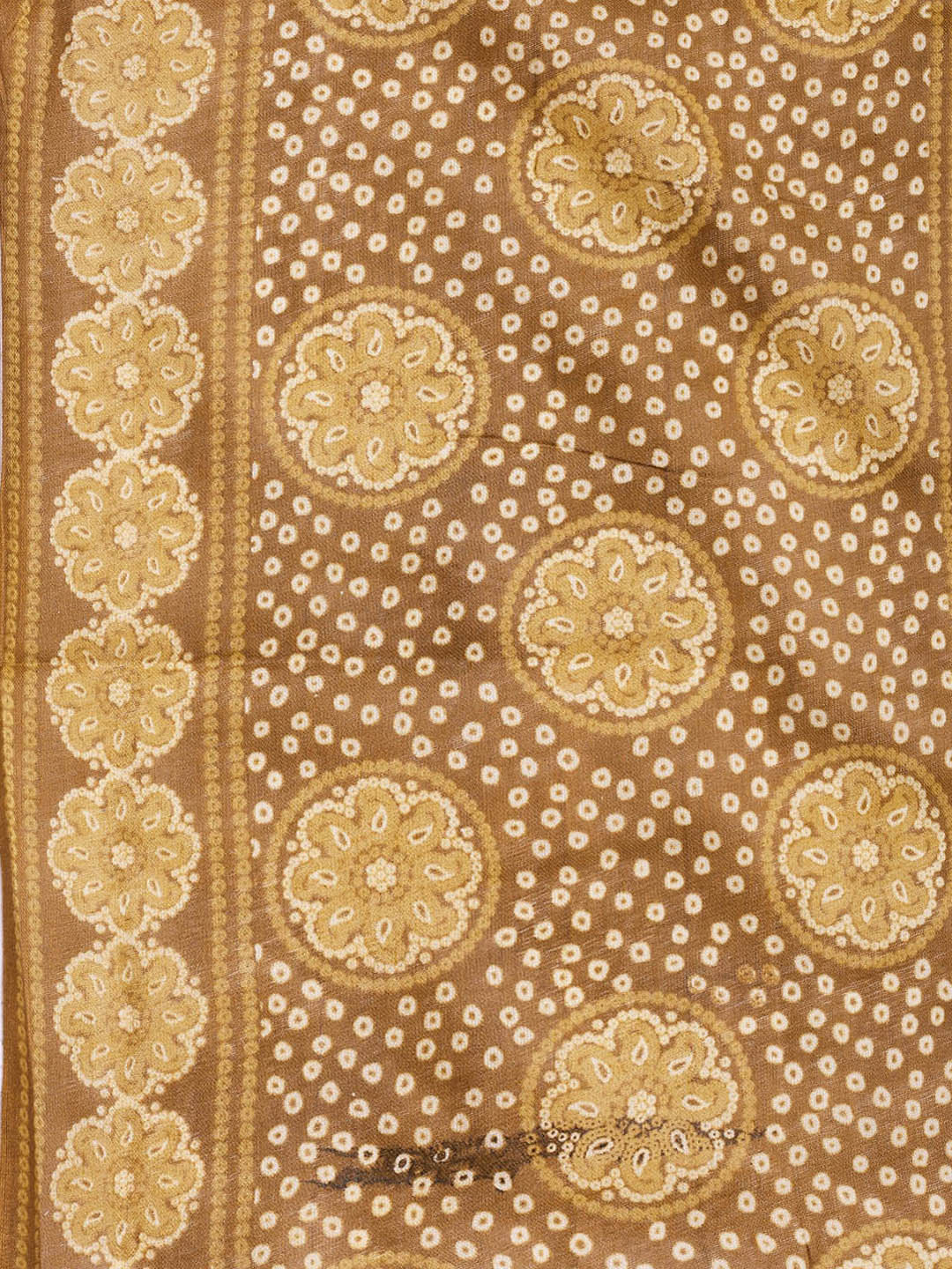 Printed Cotton Blend Unstitched Suit With Dupatta