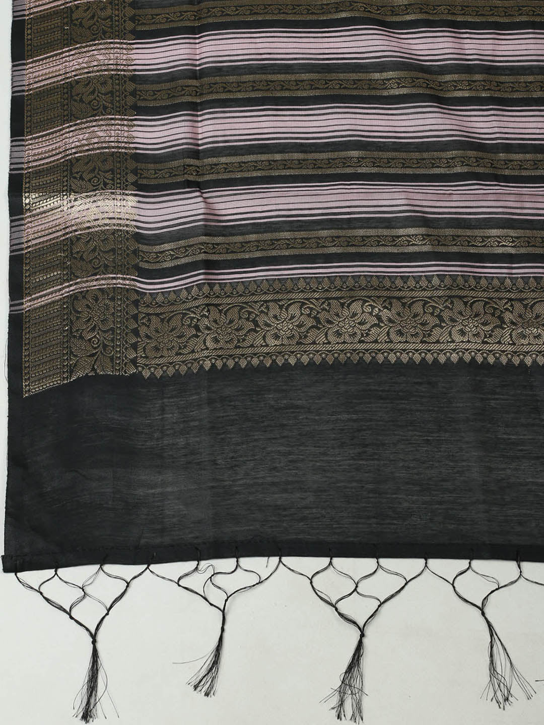 Woven Design Chanderi Unstitched Suit With Pant &amp; Dupatta