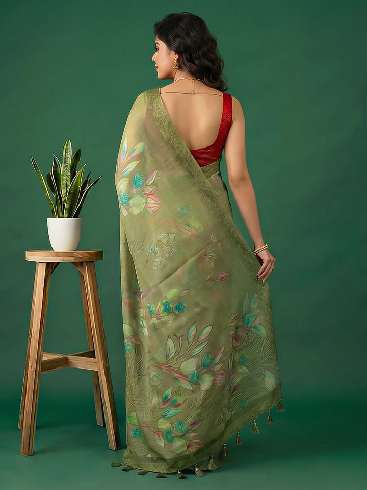 Printed Art Silk Saree