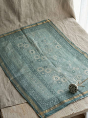 Embroidered Linen Blend Unstitched Suit With Pant & Dupatta