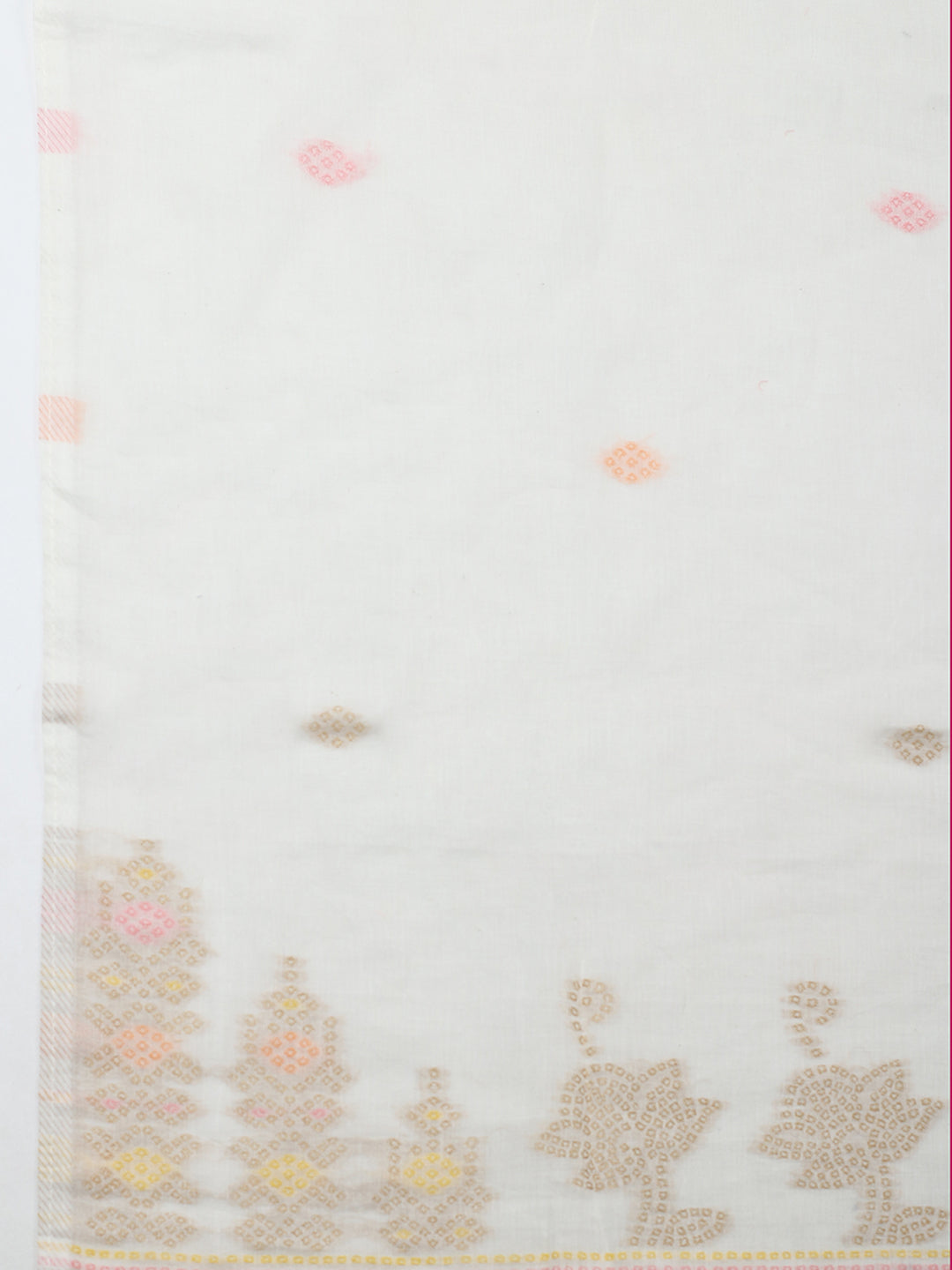 Woven Design Cotton Blend Unstitched Suit With Pant &amp; Dupatta