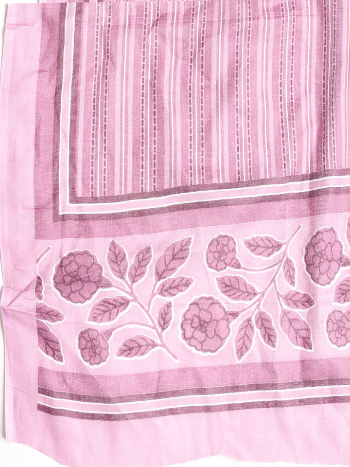 Printed Cotton Printed Unstitched Suit With Dupatta