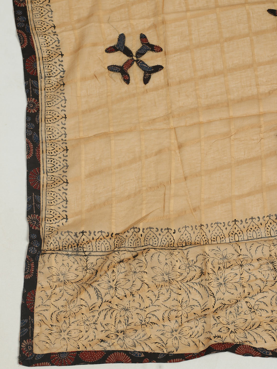 Printed Cotton Unstitched Suits Printed Suit With Pant &amp; Dupatta