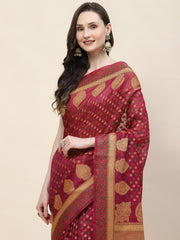 Stone Booti Cotton Woven Saree