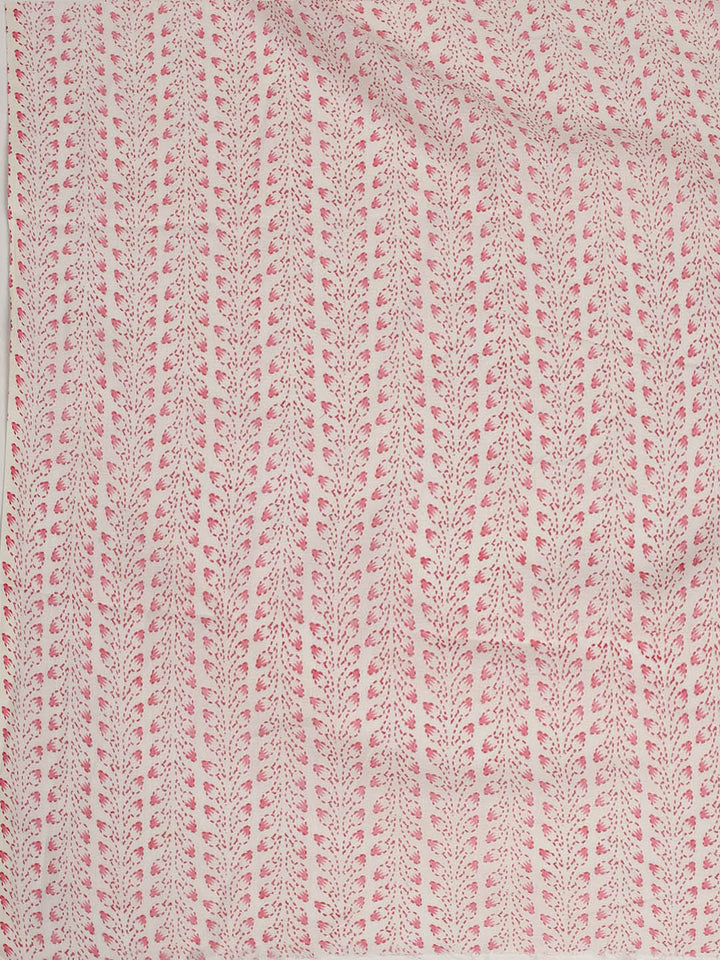 Printed Cotton Blend Unstitched Suit With Dupatta