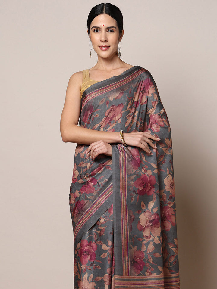 Printed Dola Silk Saree