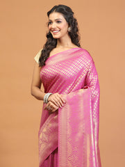 Zari Jaal Brocade Handloom Woven Saree