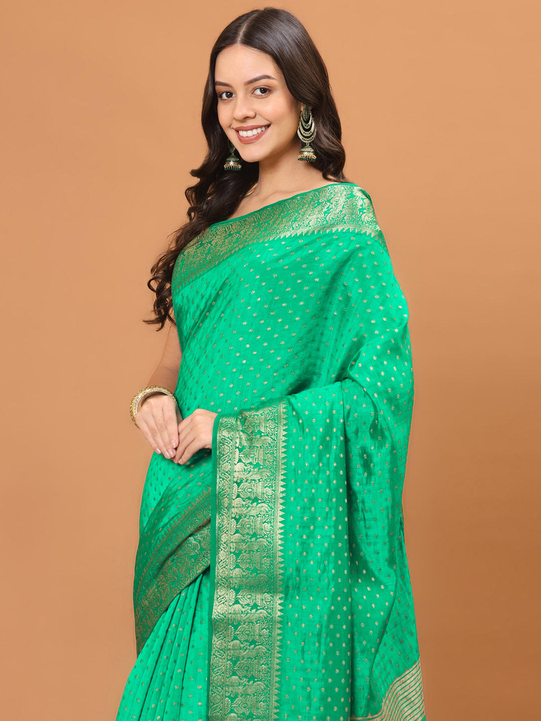 Zari Border Woven Art Silk Saree