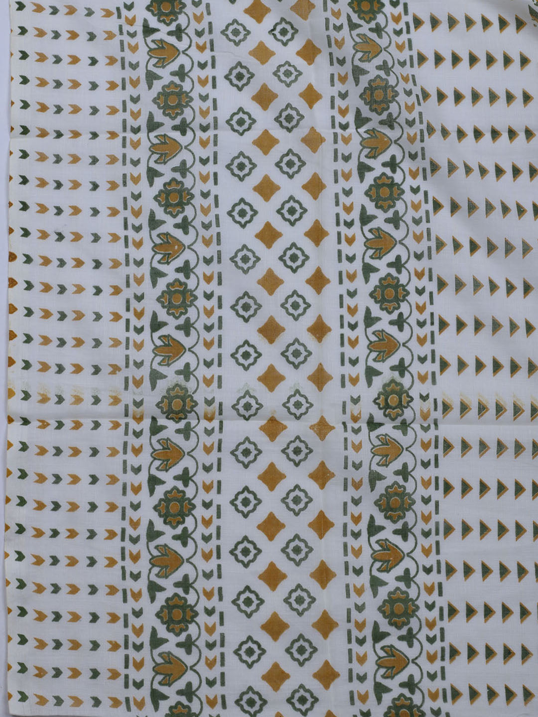 Printed Cotton Blend Unstitched Suit With Dupatta