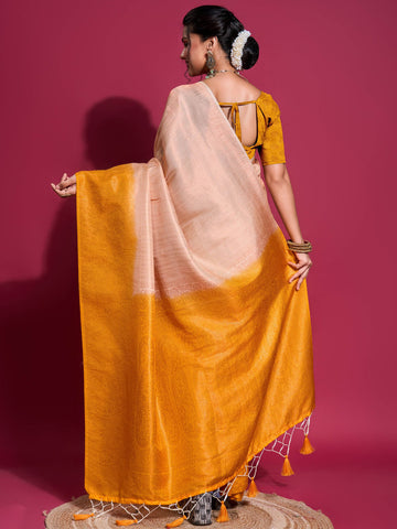 Zari Jaal Woven Handloom Saree