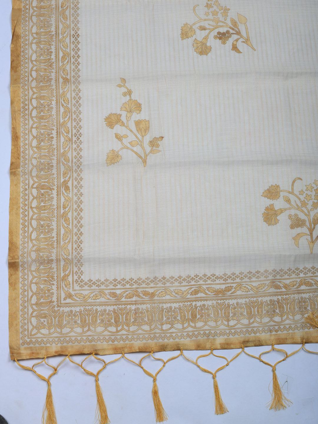 Embroidered Tissue Unstitched Suit With Pant &amp; Dupatta