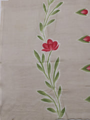 Floral Printed Cotton Blend Unstitched Suit With Dupatta