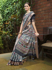 Digital Printed Art Silk Saree