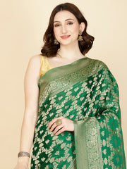 Floral Zari Jaal Georgette Saree