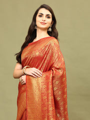 Zari Jaal Woven Handloom Saree