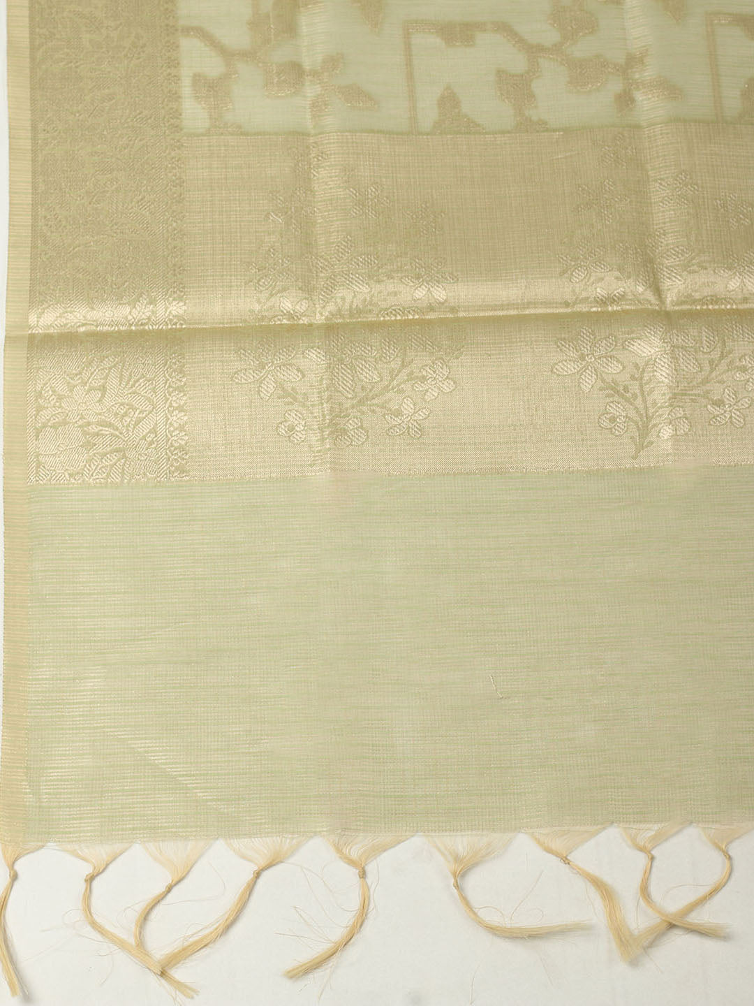 Embroidered Tissue Unstitched Suit With Pant &amp; Dupatta