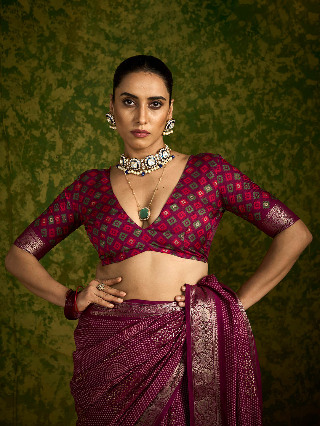 Zari Border Art Silk Saree