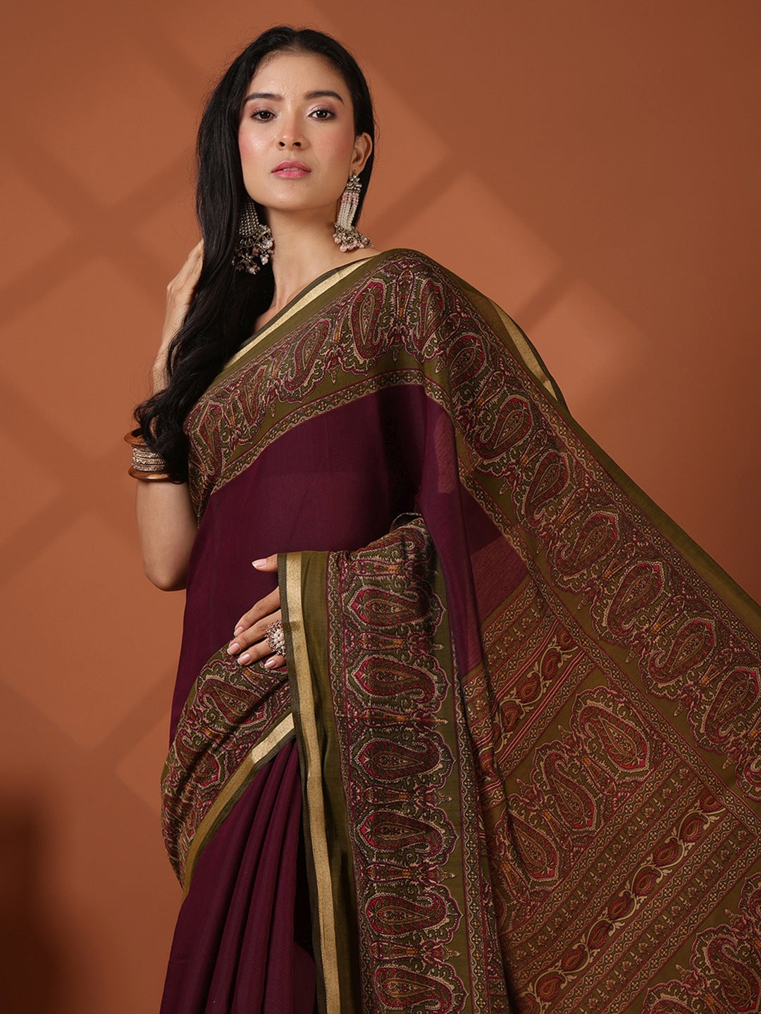 Printed Art Silk Saree