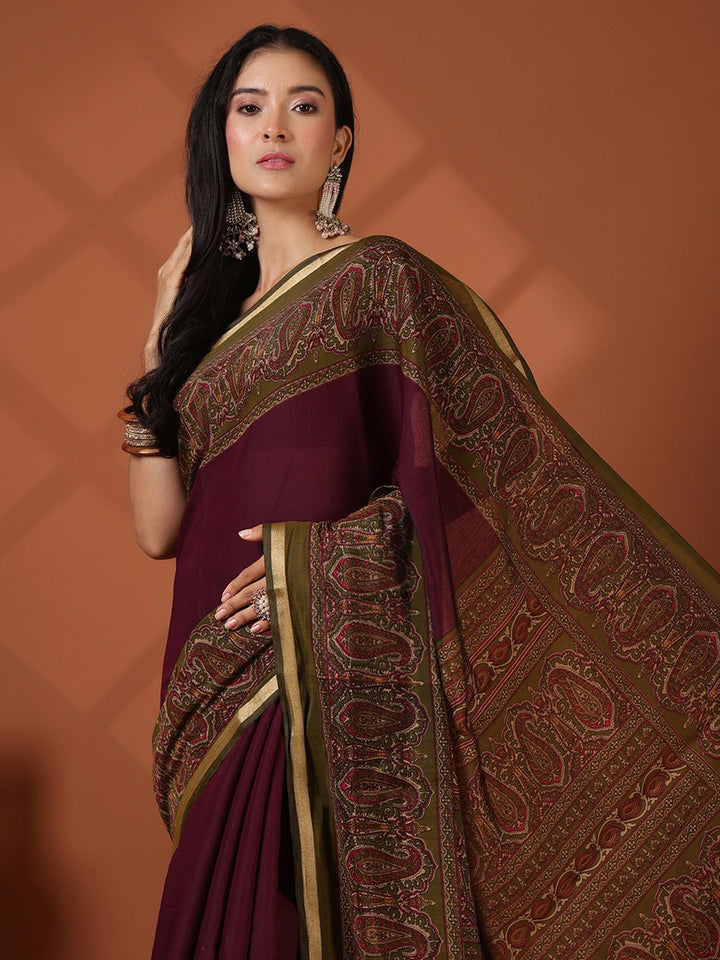Printed Art Silk Saree