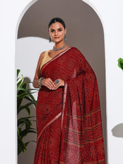 Digital Printed Art Silk Saree