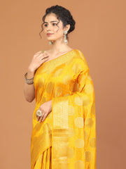 Zari Border Woven Art Silk Saree