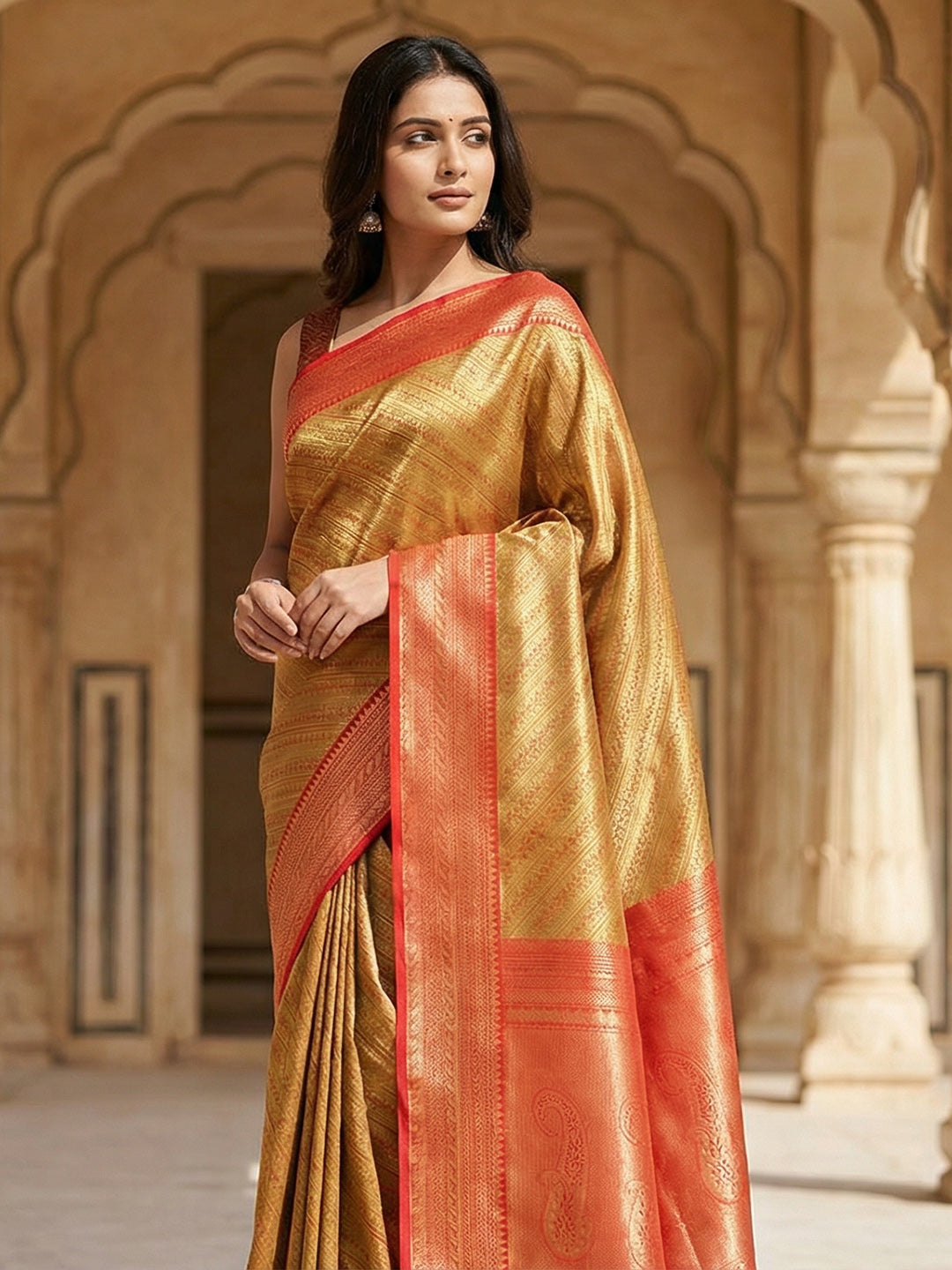 Woven Design Art Silk Saree
