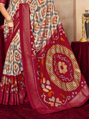 Printed Art Silk Saree
