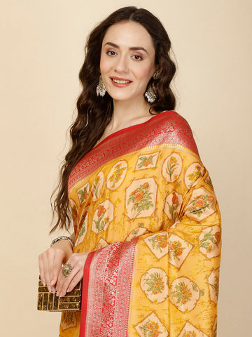 Zari Jaal Woven Handloom Saree