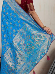Woven Design Pashmina Saree