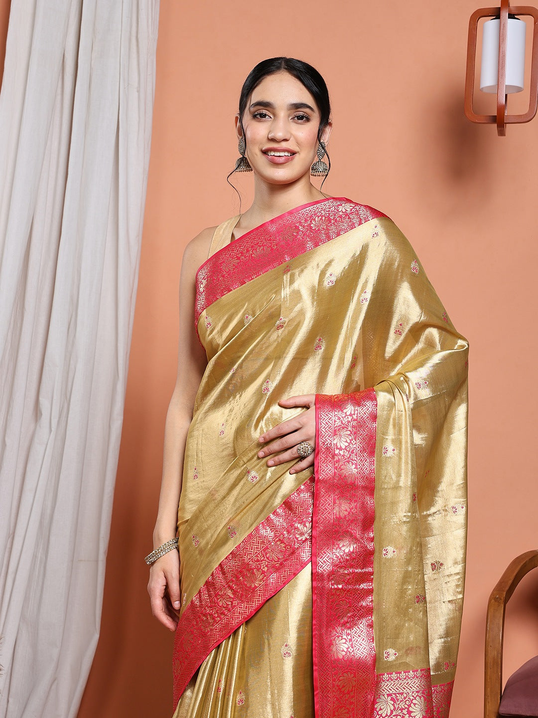 Woven Design Tissue Saree