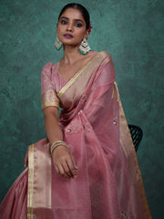 Woven Design Linen Saree