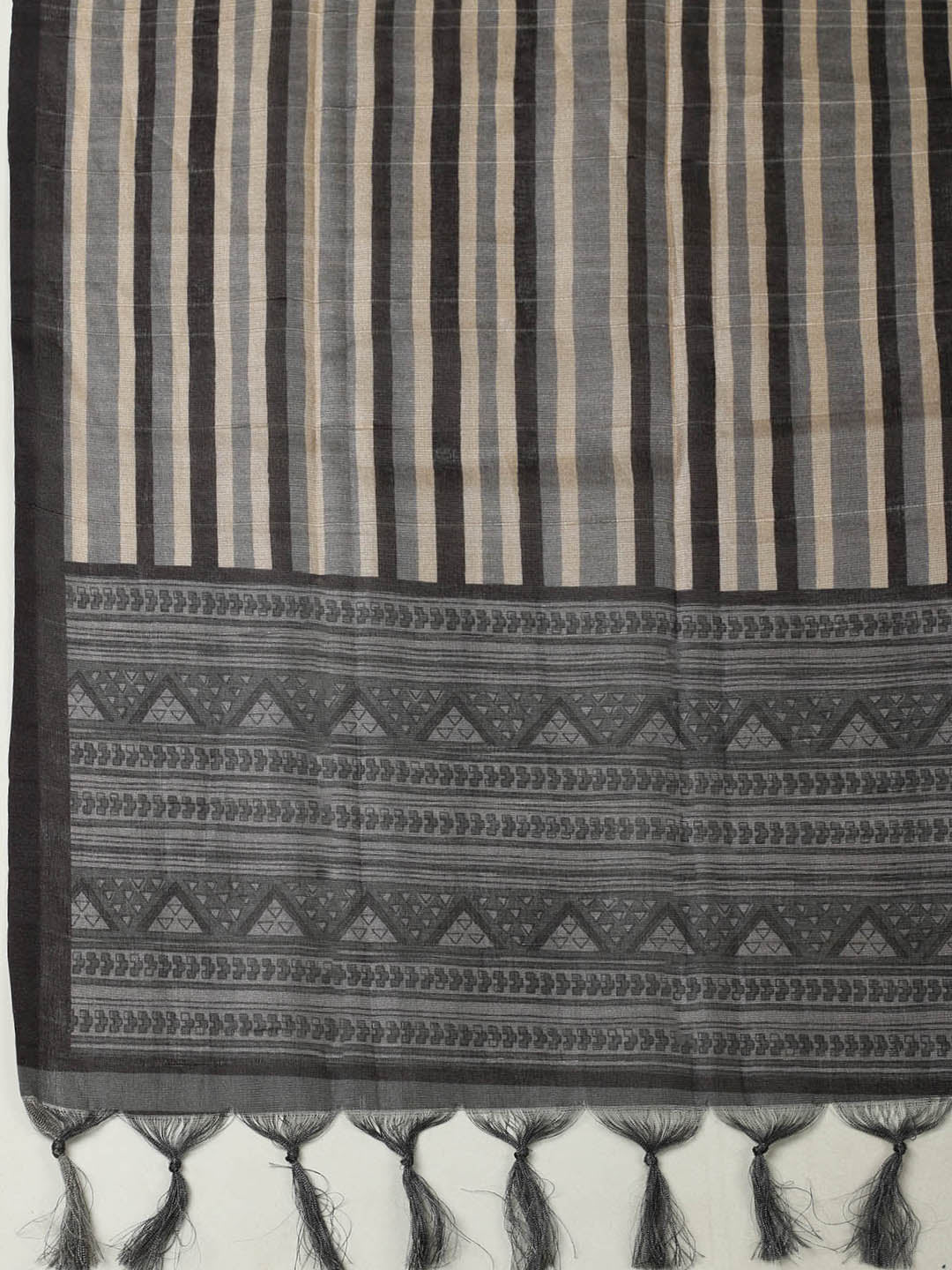 Printed Chanderi Unstitched Suit With Pant &amp; Dupatta