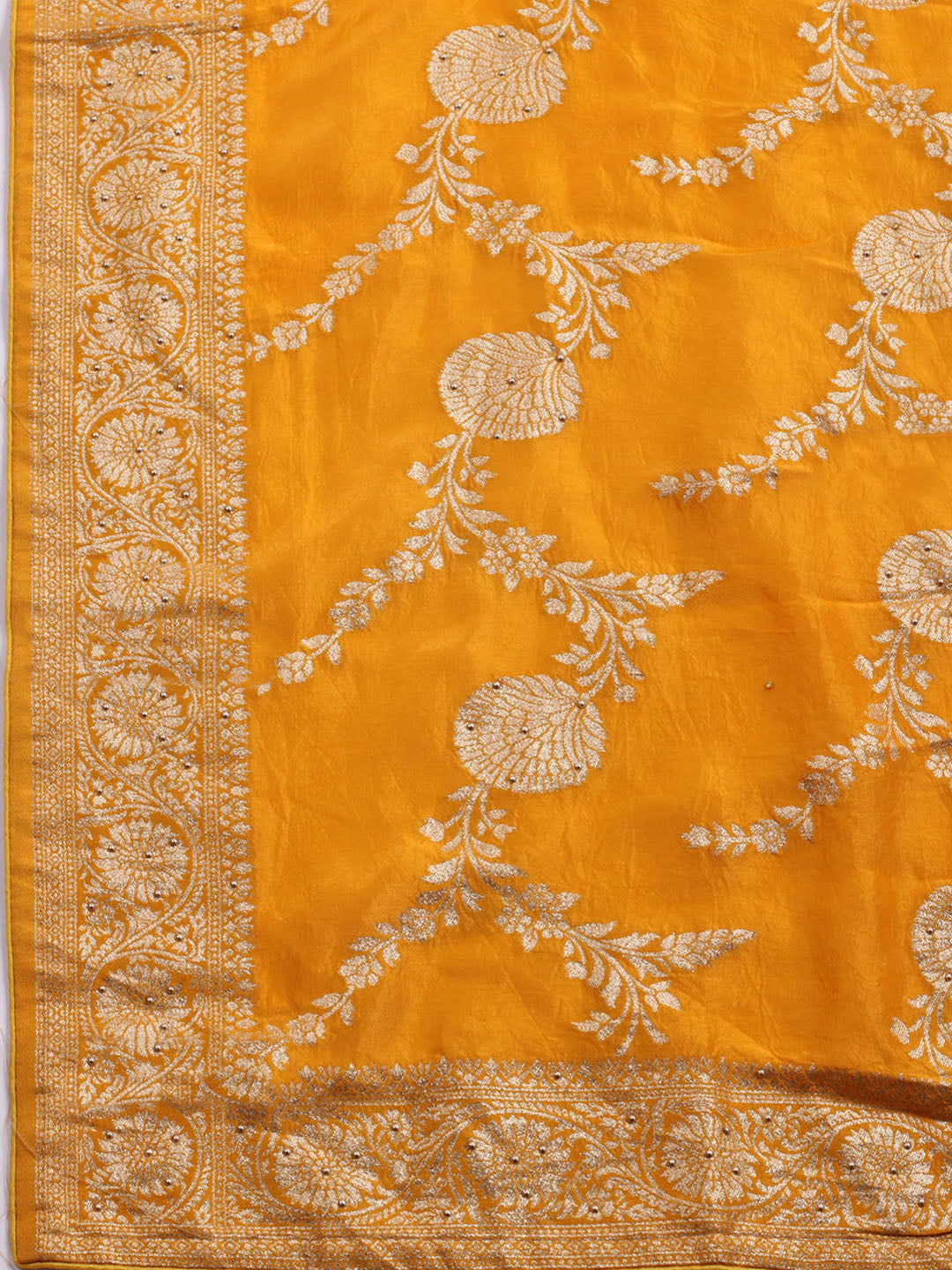 Banarasi Art Silk Unstitched Suit With Dupatta