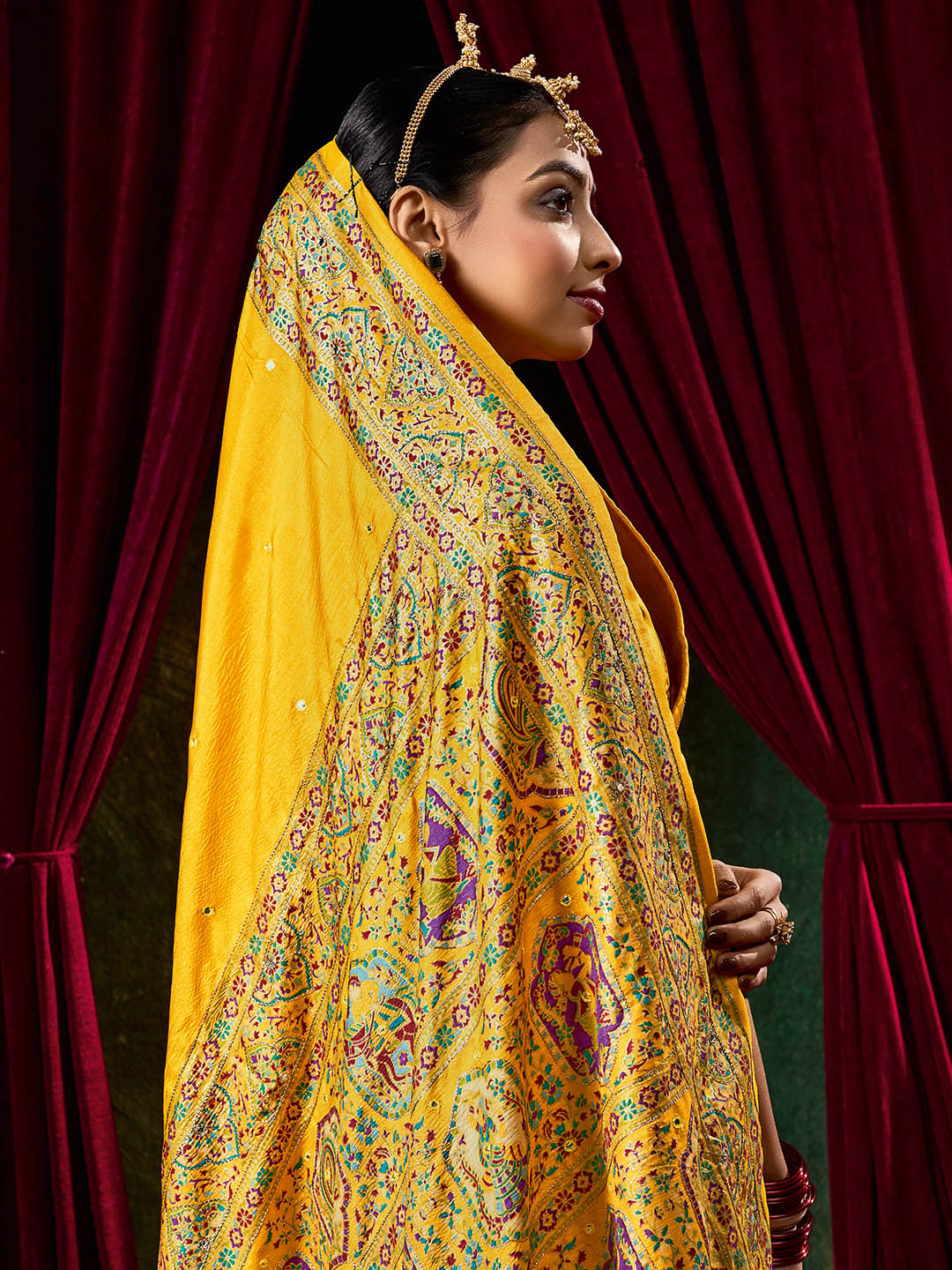 Zari Border Art Silk Saree
