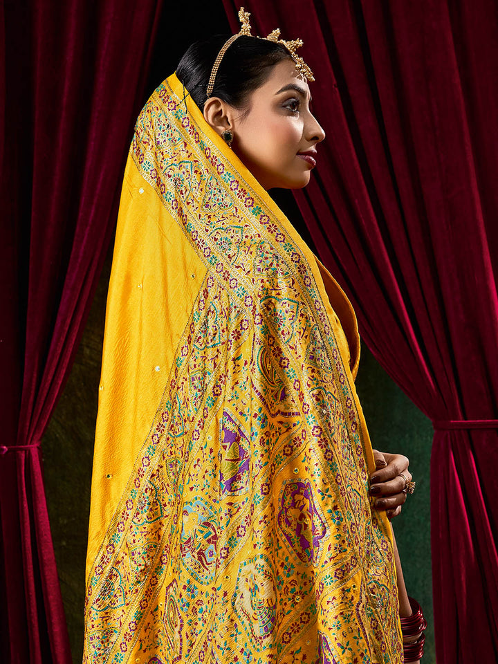 Zari Border Art Silk Saree