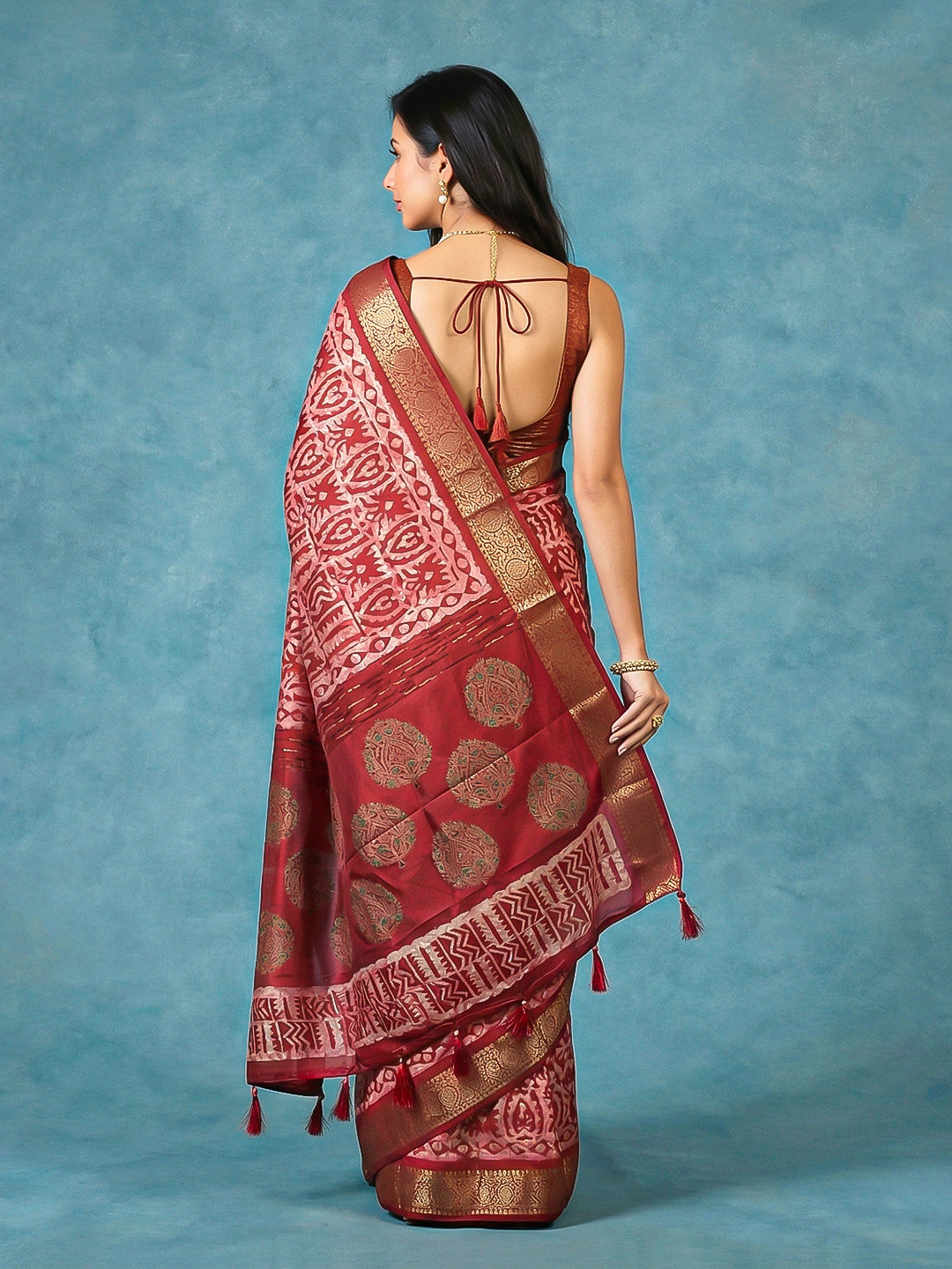 Digital Printed Art Silk Saree