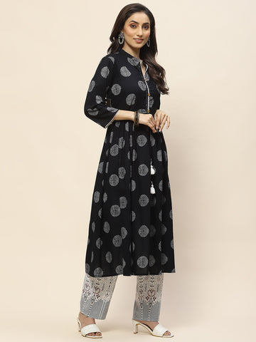 Printed Cotton Kurta Set