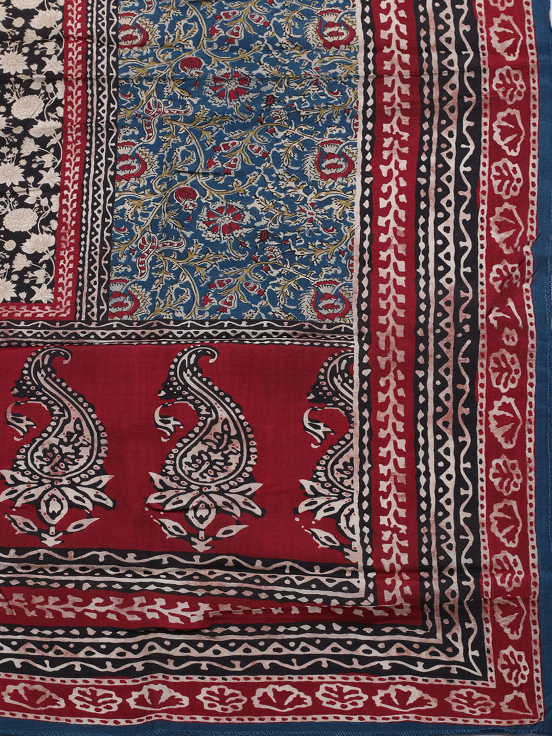 Printed Muslin Unstitched Suit With Pant &amp; Dupatta